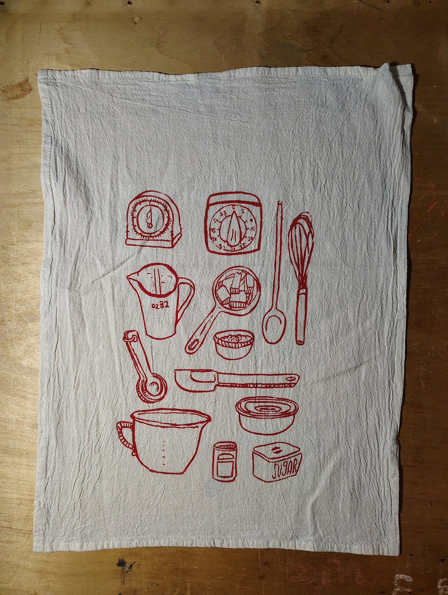 Baking Things Tea Towel