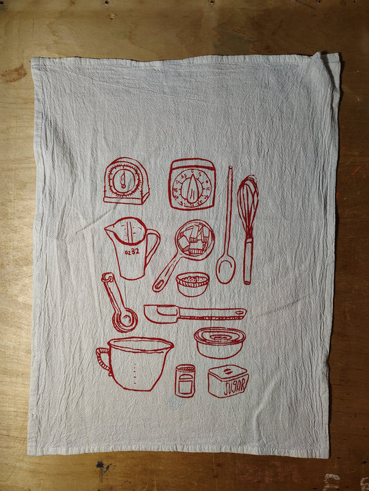 Baking Things Tea Towel