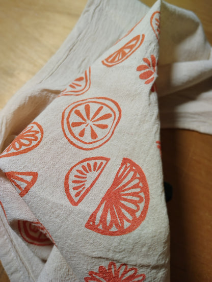 Citrus Tea Towel Flour Sack Towel