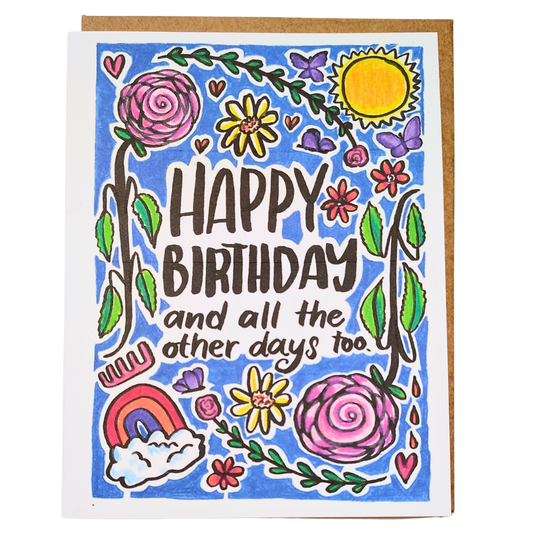 Greeting Card Happy Birthday and all the other days