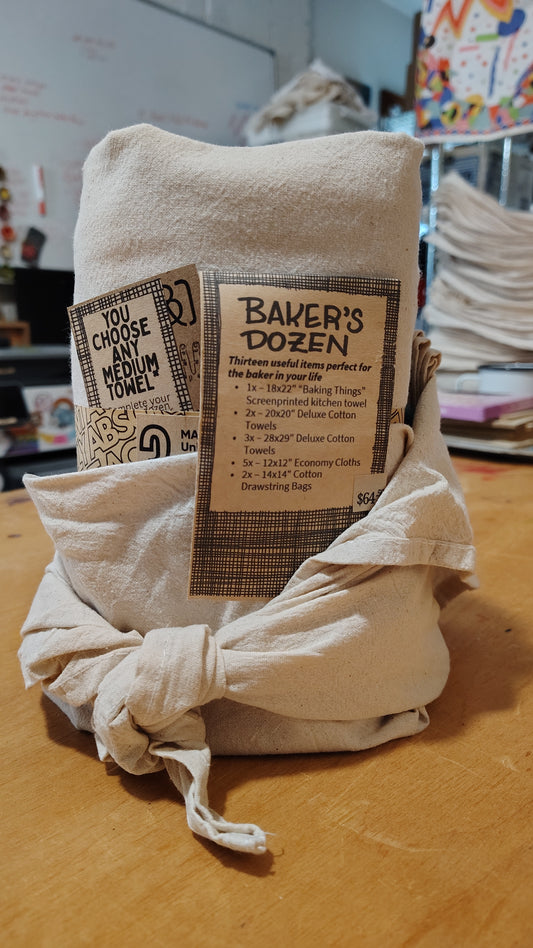 Set of 13 Towels and cotton bags Baker's Dozen