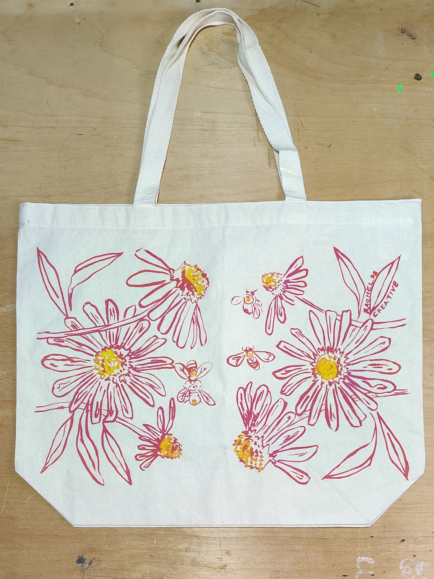 Tote Bag! Roomy EcoTote  Purple Coneflower