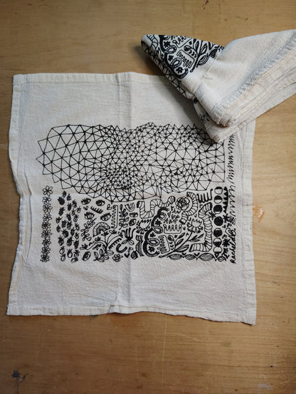 Set of 4 Screenprinted Napkins