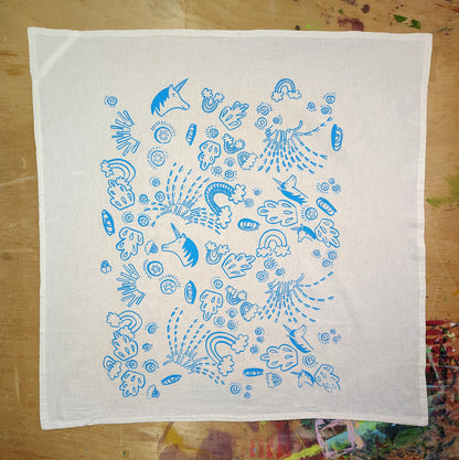 Surprisingly Large Unicorn Rainbow Kitchen Towel
