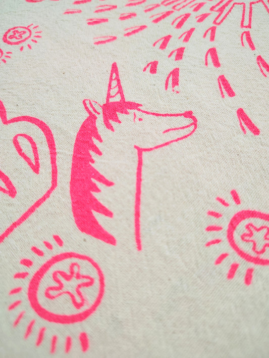 Surprisingly Large Unicorn Rainbow Kitchen Towel