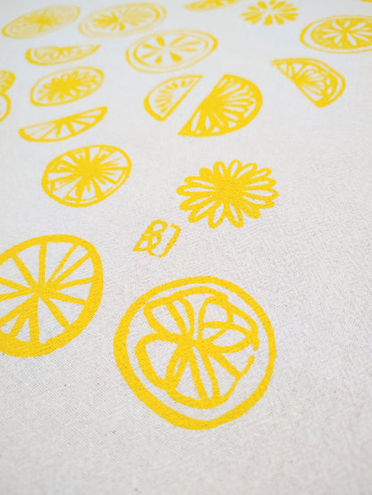 Citrus Tea Towel Flour Sack Towel
