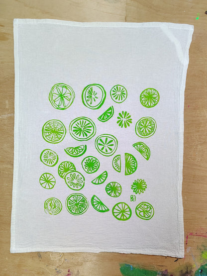 Citrus Tea Towel Flour Sack Towel