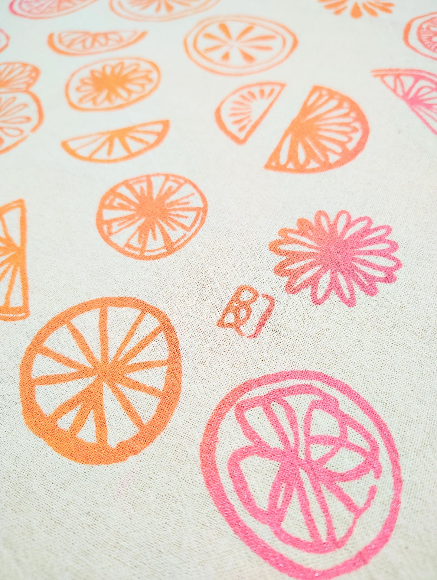 Citrus Tea Towel Flour Sack Towel