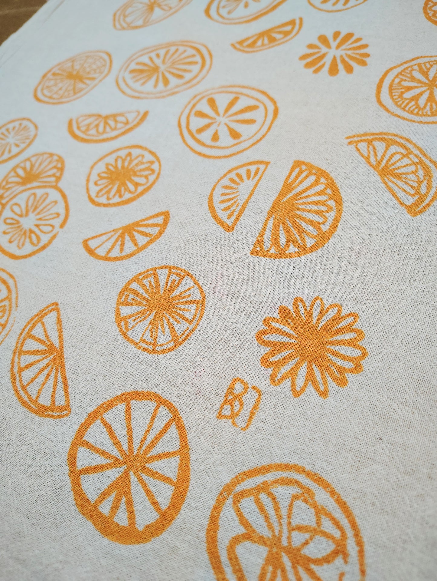 Citrus Tea Towel Flour Sack Towel