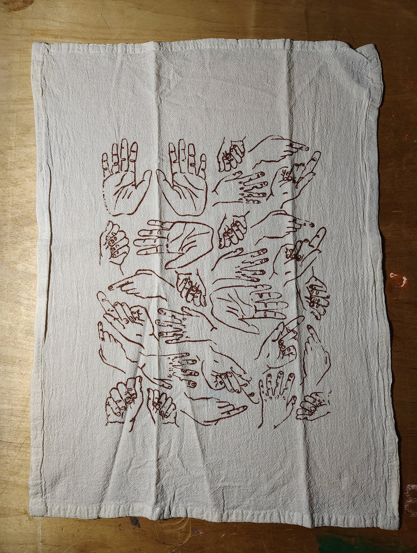 Just Hands Kitchen Towel