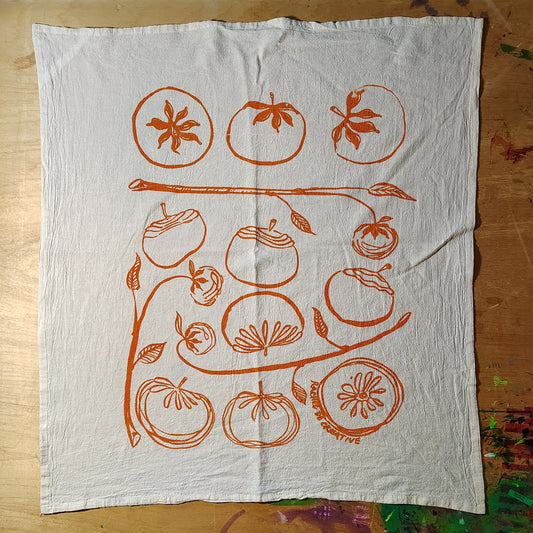 Surprisingly Large Persimmon Tomato Kitchen Towel