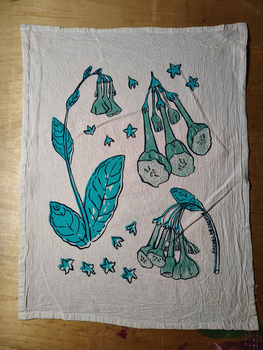 Virginia Bluebells Cotton Kitchen Towel