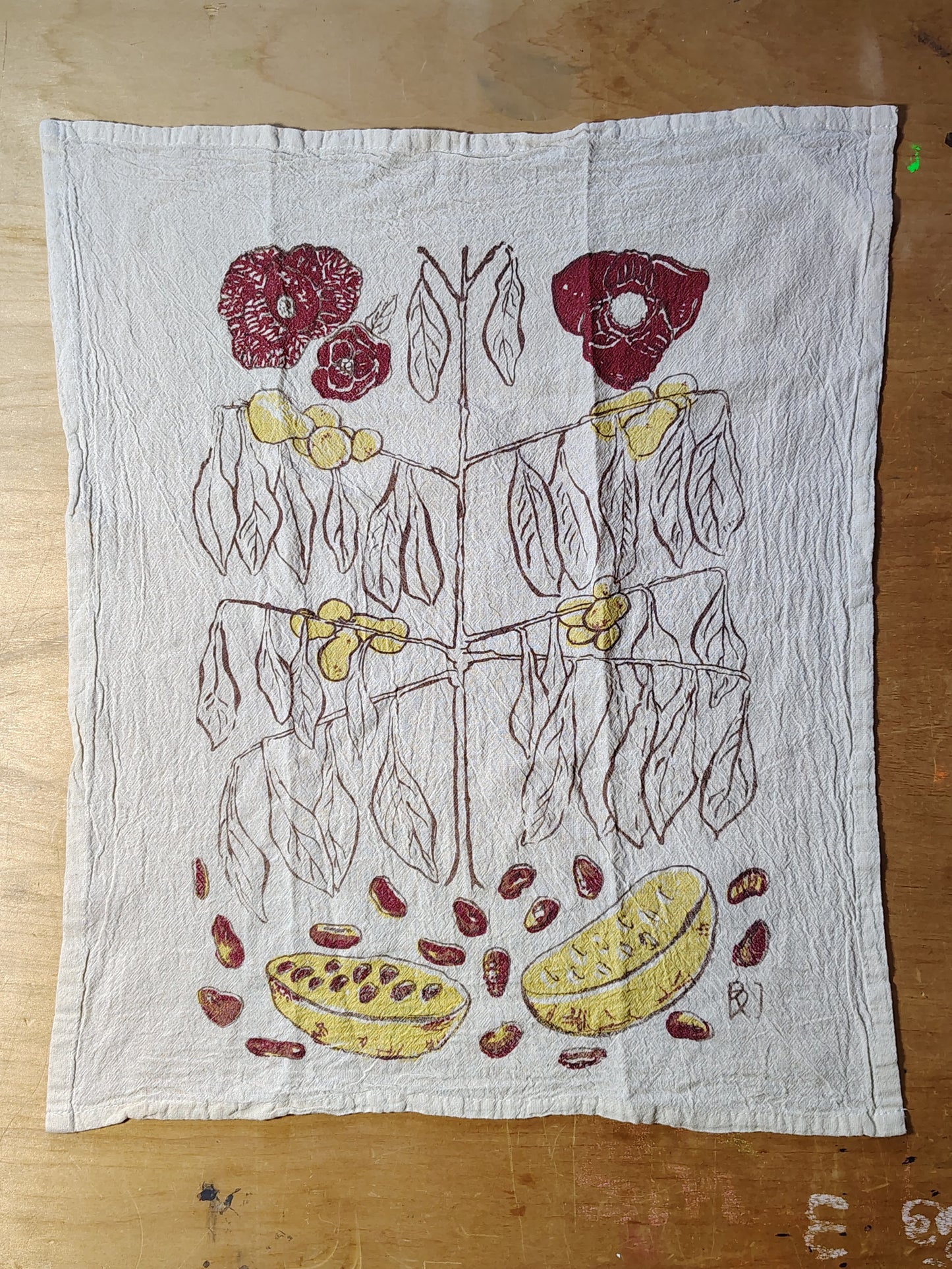 Paw Paw Tree Medium Kitchen Towel