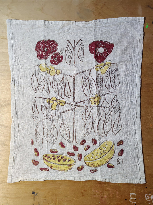Paw Paw Tree Medium Kitchen Towel